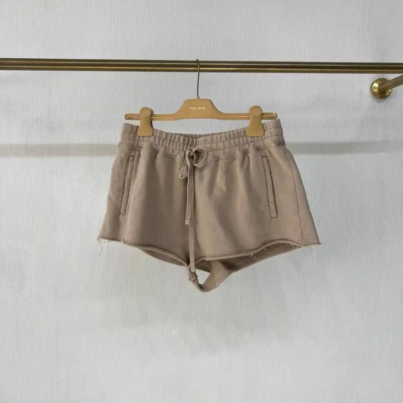 Miu Miu Miu Miu Khaki Cotton Women's Shorts 0089 Size 23" - 1 Thumbnail