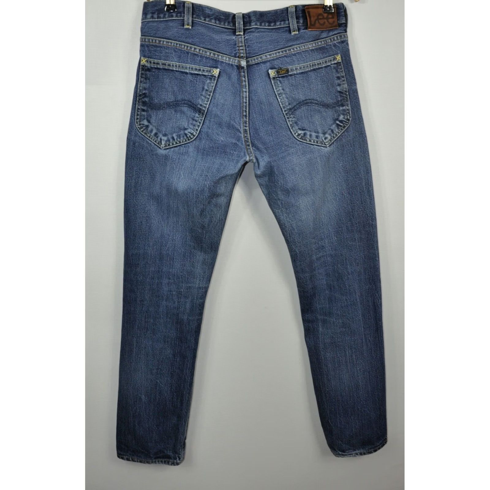 Lee Lee Yellow Selvage Jeans Men's W31/L32 - Classic Fit Cotton Denim, 100% Cotton, Waist 31, Inseam 32, Vintage Style Lee Jeans Size US 31 - 4 Thumbnail