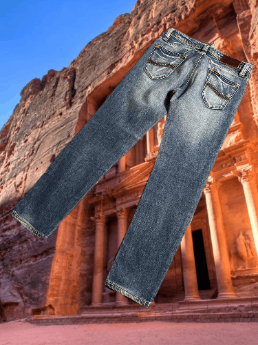 Lee × Vintage Vintage Baggy Jeans Distressed Blue Denim Size US 27 - 1 Thumbnail