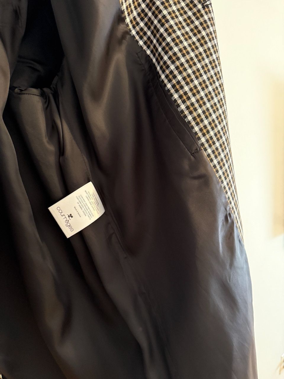 Courreges Courreges Oversized Drop Shoulder Check Coat Size US M / EU 48-50 / 2 - 7 Thumbnail