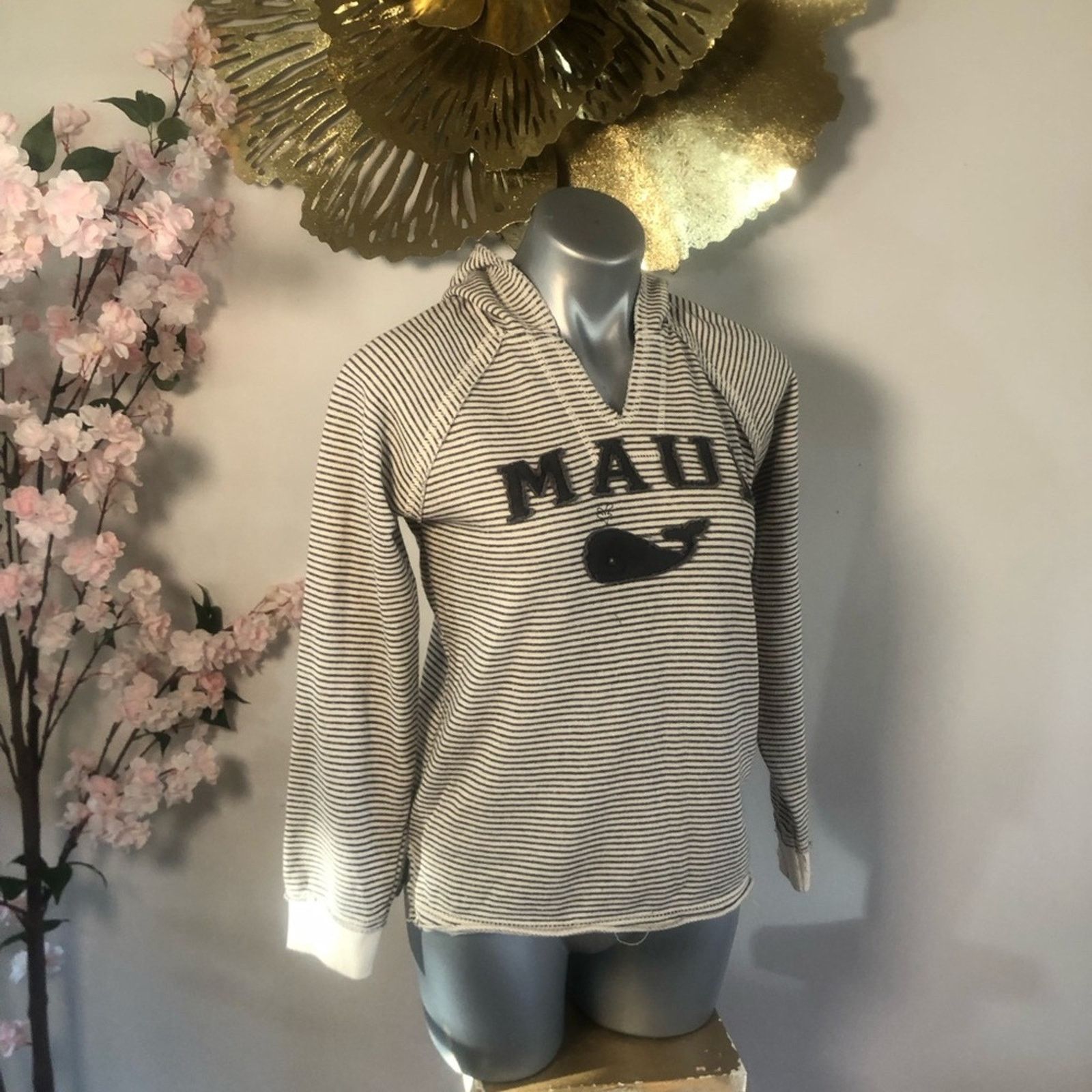 All Blues Sweater pullover hoodie. Striped Maui size Large Size L / US 10 / IT 46 - 9 Thumbnail