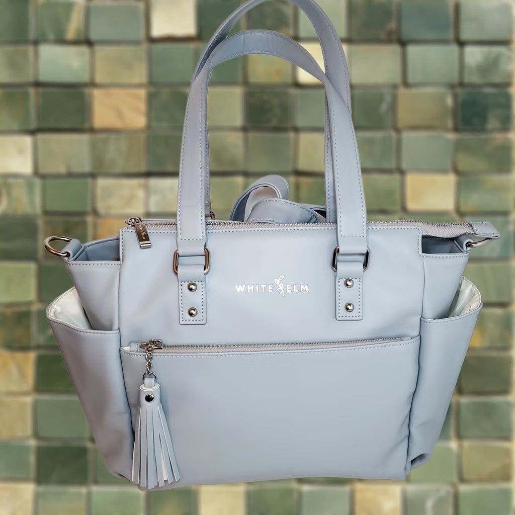 Vintage White Elm Gemini Convertible Backpack Travel Work Diaper Bag Rare Grey White Size ONE SIZE - 1 Thumbnail