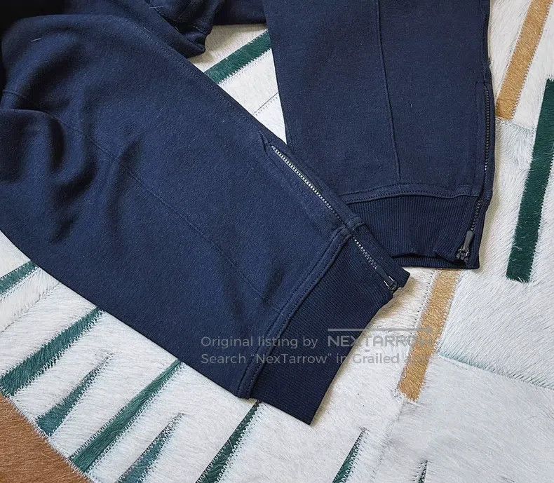 Brunello Cucinelli Brunello Cucinelli size L Sea Island cotton navy blue sweat Size US 29 - 4 Thumbnail