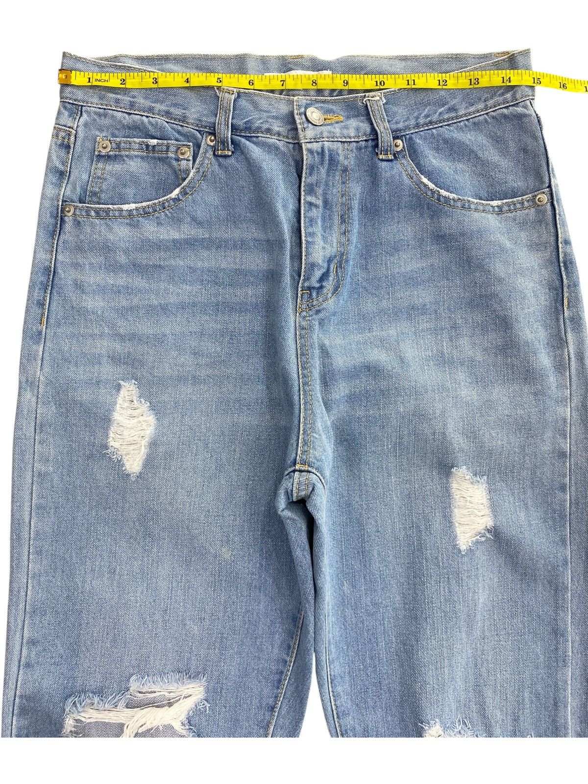 Japanese Brand Japanese hyphenworld Faded Wash Hairy leg Distress Jeans Size US 30 / EU 46 - 6 Thumbnail