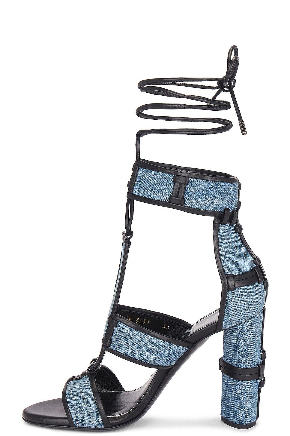 Tom Ford o1y0126 Denim Sandals in Blue/Black Size US 6 / IT 36 - 5 Thumbnail