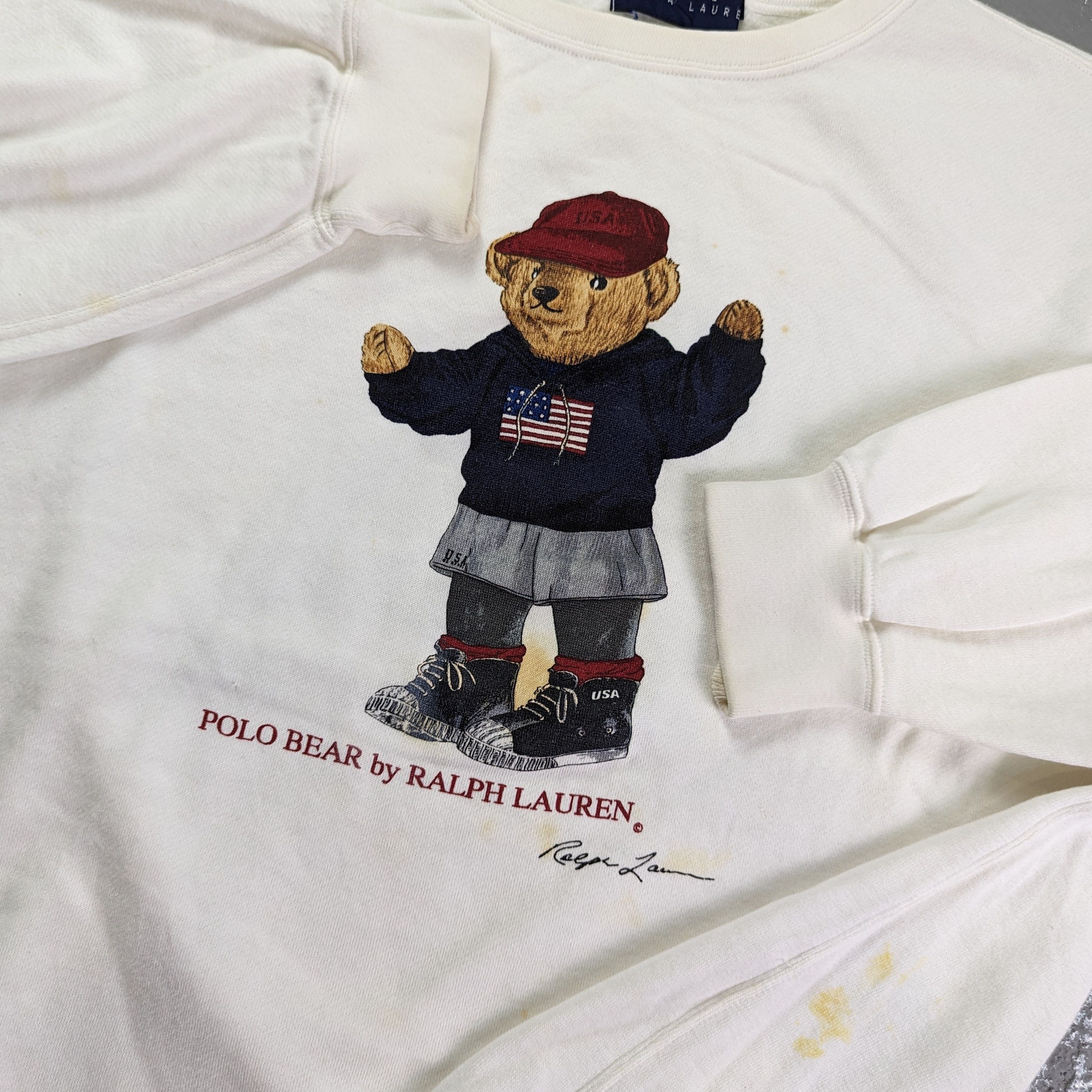 Polo ralph lauren vintage crewneck sweatshirt cheap