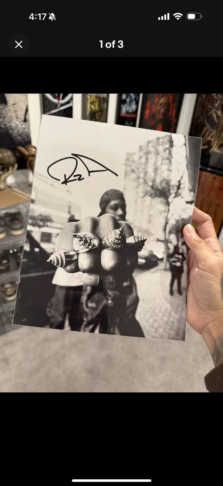 RZA Signed/Autographed Photo 8x10 Wu-Tang Clan