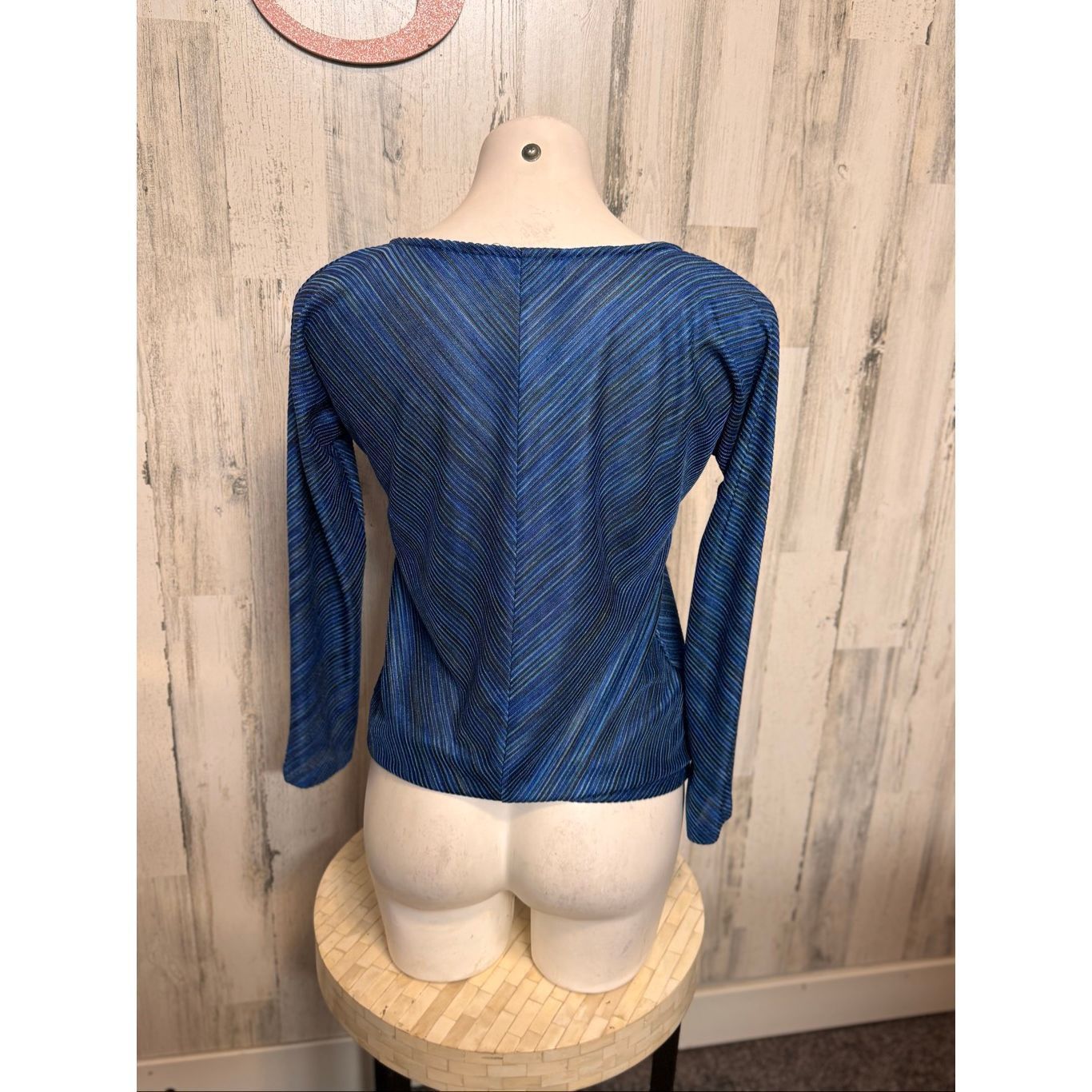 Jones New York Jones New York Signature Petite Blue Long Sleeve Top Women’s Size P/PS Size XS / US 0-2 / IT 36-38 - 5 Thumbnail