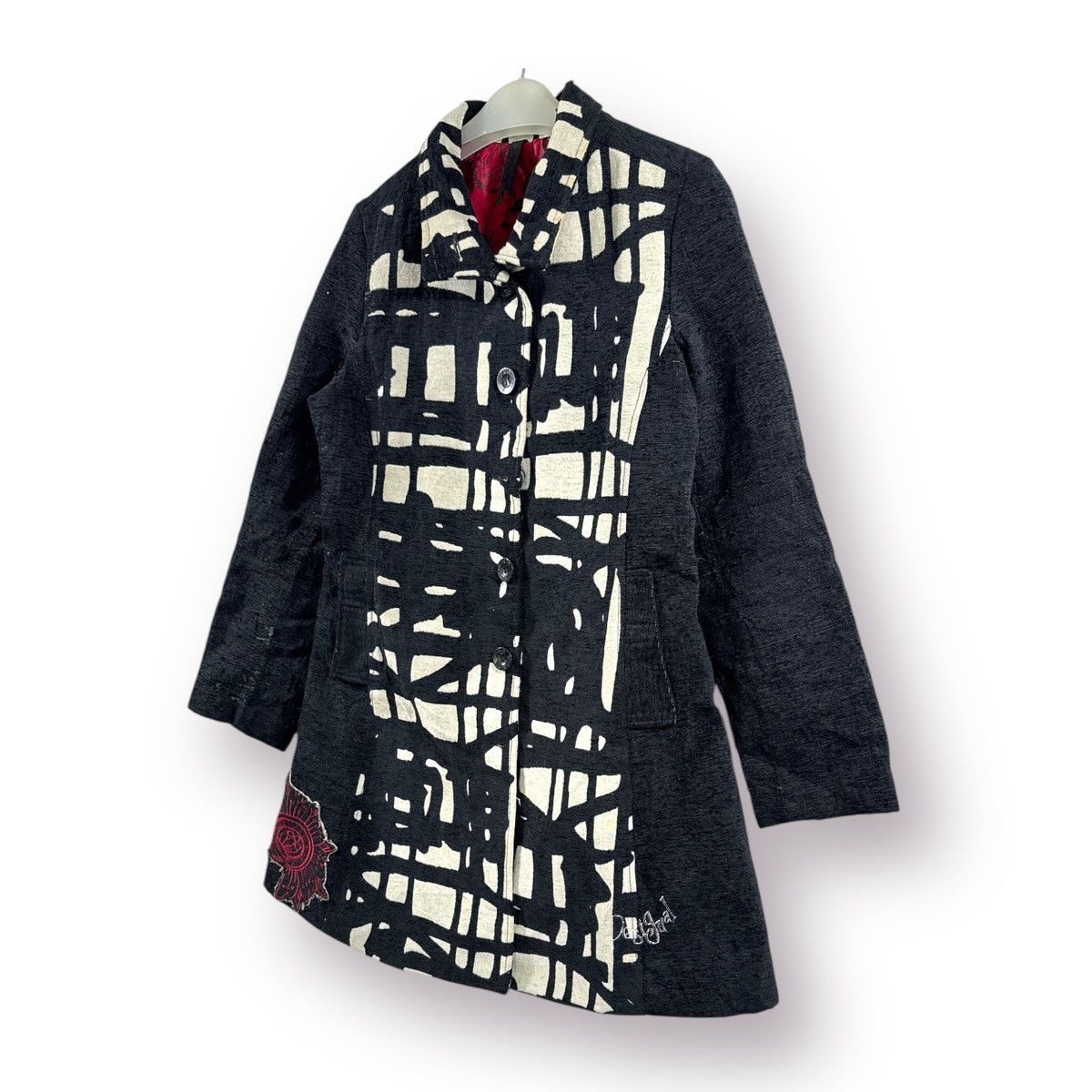 Desigual 🔥 Desigual Art Of Spanish Designer Long Coat Size S / US 4 / IT 40 - 2 Thumbnail