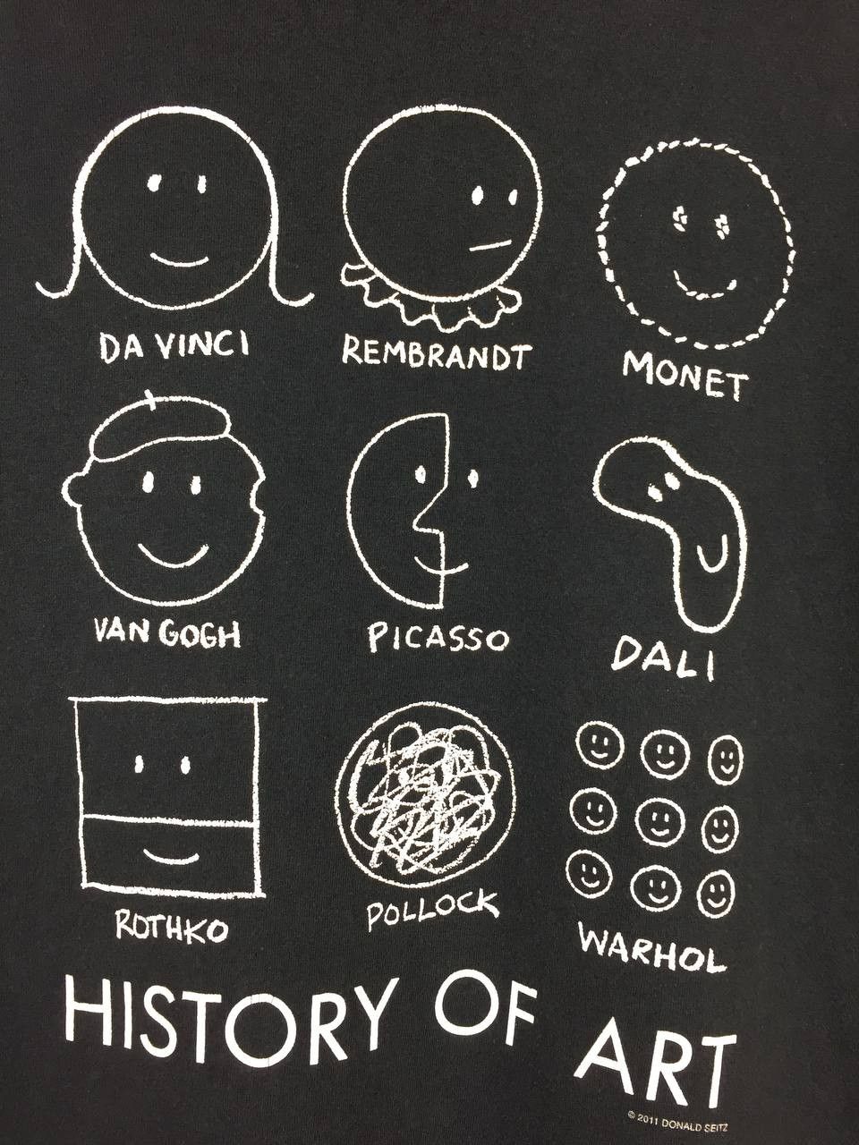 Vintage MoMA Picasso Warhol Vinci History of Art By Donald Seitz Tee Size US M / EU 48-50 / 2 - 4 Thumbnail