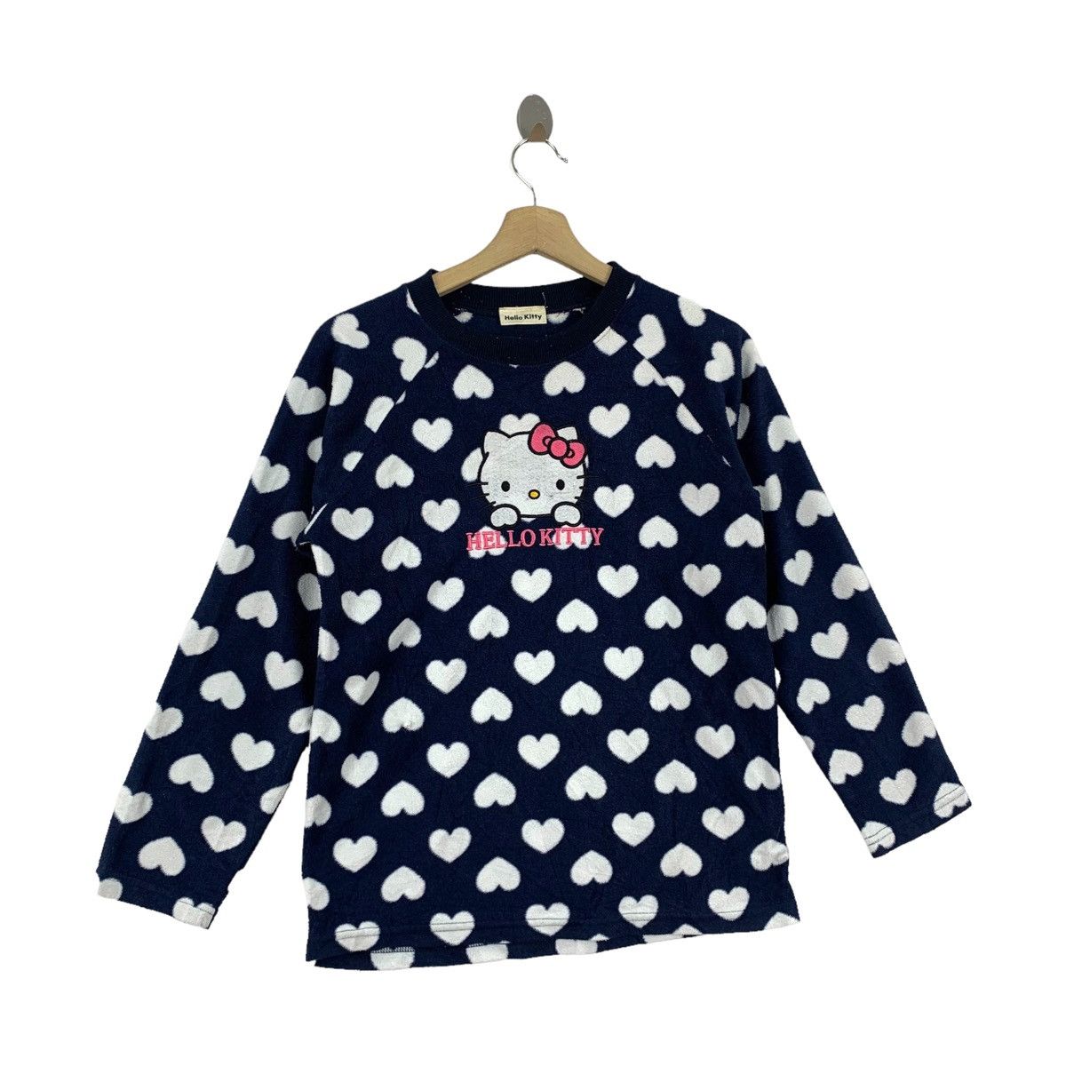Cartoon Network × Japanese Brand HELLO KITTY Cartoon Japanese Love Design Fleece Long Sleeve Size XS / US 0-2 / IT 36-38 - 3 Thumbnail