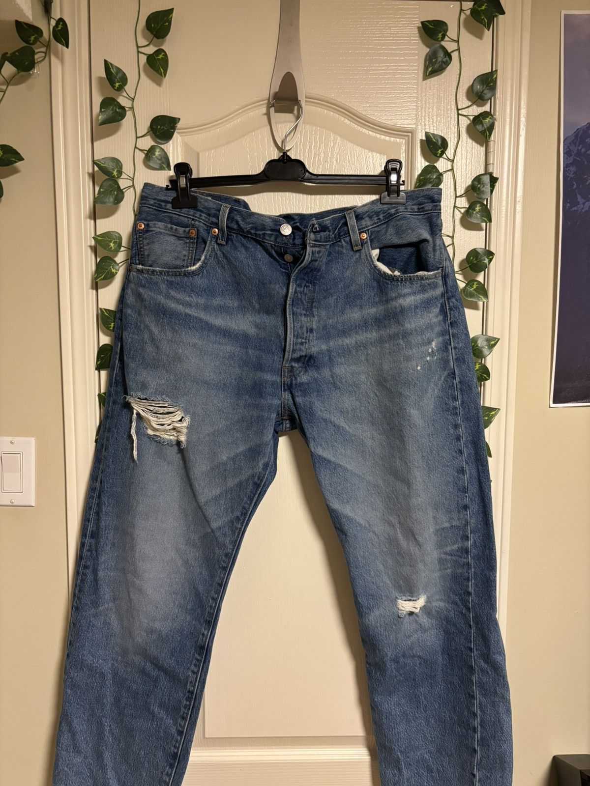 Levi's Levis 1993 Big E wide leg Jeans Streetwear Style Size US 38 / EU 54 - 1 Thumbnail