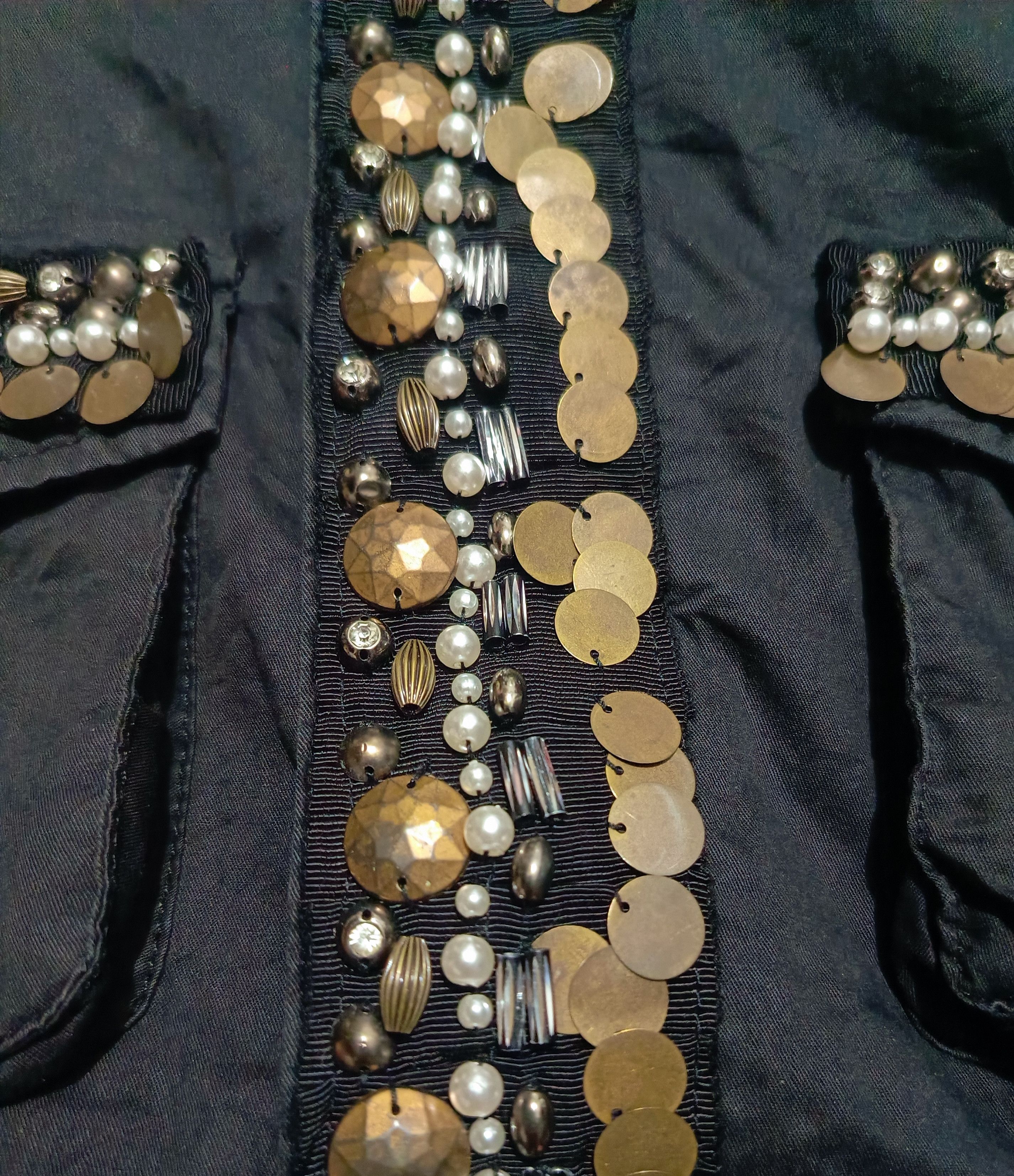 14th Addiction Jet Lag Drive Nolia Sequin Embellished in Champagne Dust Size M / US 6-8 / IT 42-44 - 4 Thumbnail