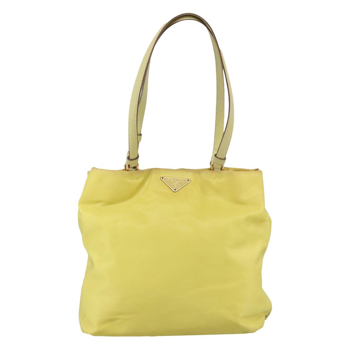 Prada Yellow Synthetic Tote Bag (Pre-Owned) Size ONE SIZE - 1 Thumbnail