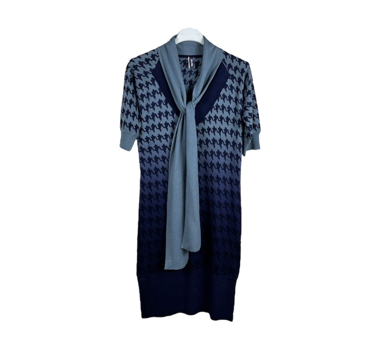 Jean Paul Gaultier × Vintage Jean Paul Gaultier jeans JPG houndstooth cashmere wool dress Size L / US 10 / IT 46 - 2 Thumbnail