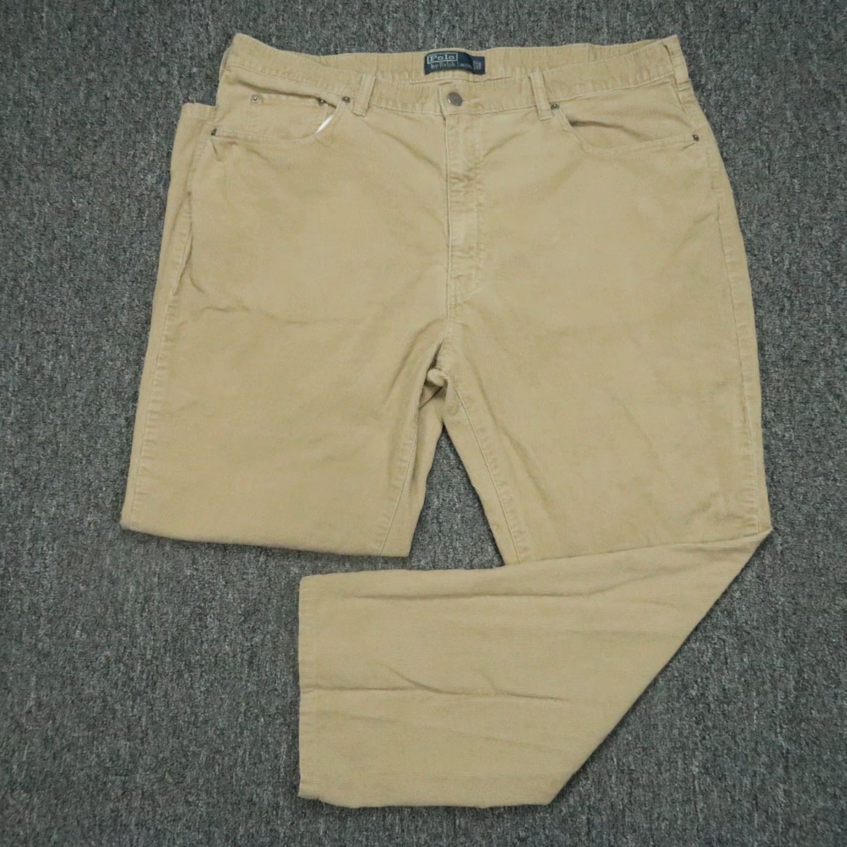 Polo Ralph Lauren VINTAGE Polo Ralph Lauren Pants Men 38x30 Khaki Corduroy 5 Pocket Chino Trouser Baggy Shirts? Size US M / EU 48-50 / 2 - 2 Thumbnail