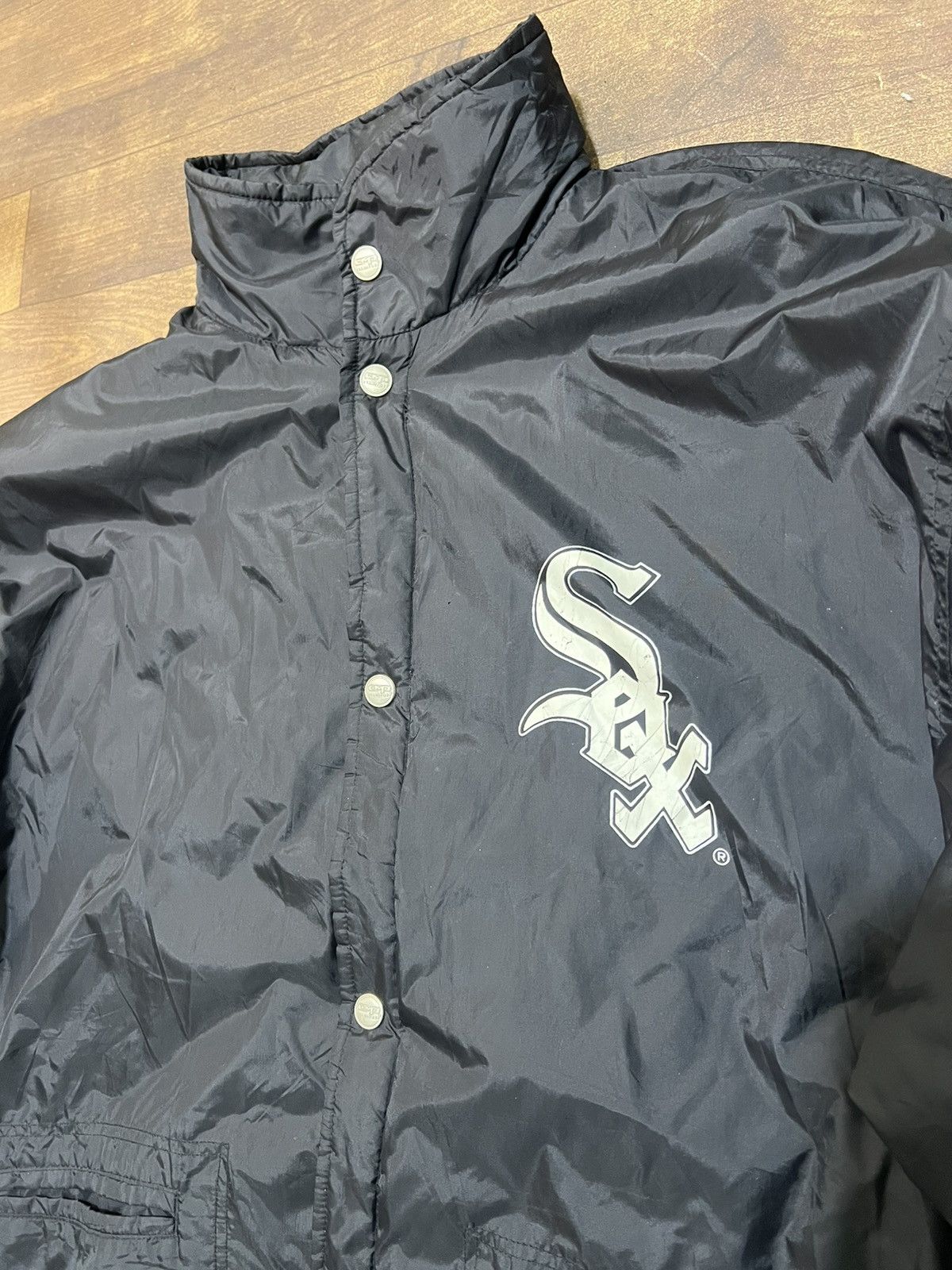 Other Vintage CMP Chicago White Sox Jacket Black MLB Style Size US XL / EU 56 / 4 - 4 Thumbnail