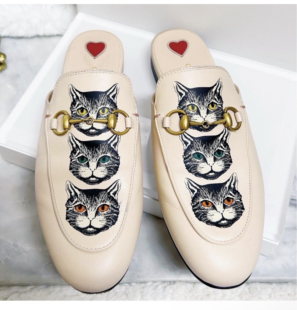 Gucci Authentic Gucci Cat Horsebit Leather Princeton Mules Size US 7 / IT 37 - 3 Thumbnail