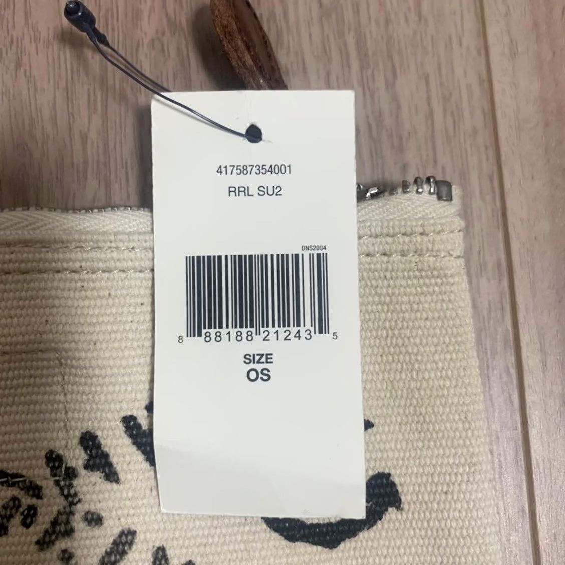 Ralph Lauren RRL Ralph Lauren Pouch Zip Canvas Unisex New with Tag 12×22cm Ivory Bag - 12×22cm Casual Size ONE SIZE - 4 Thumbnail