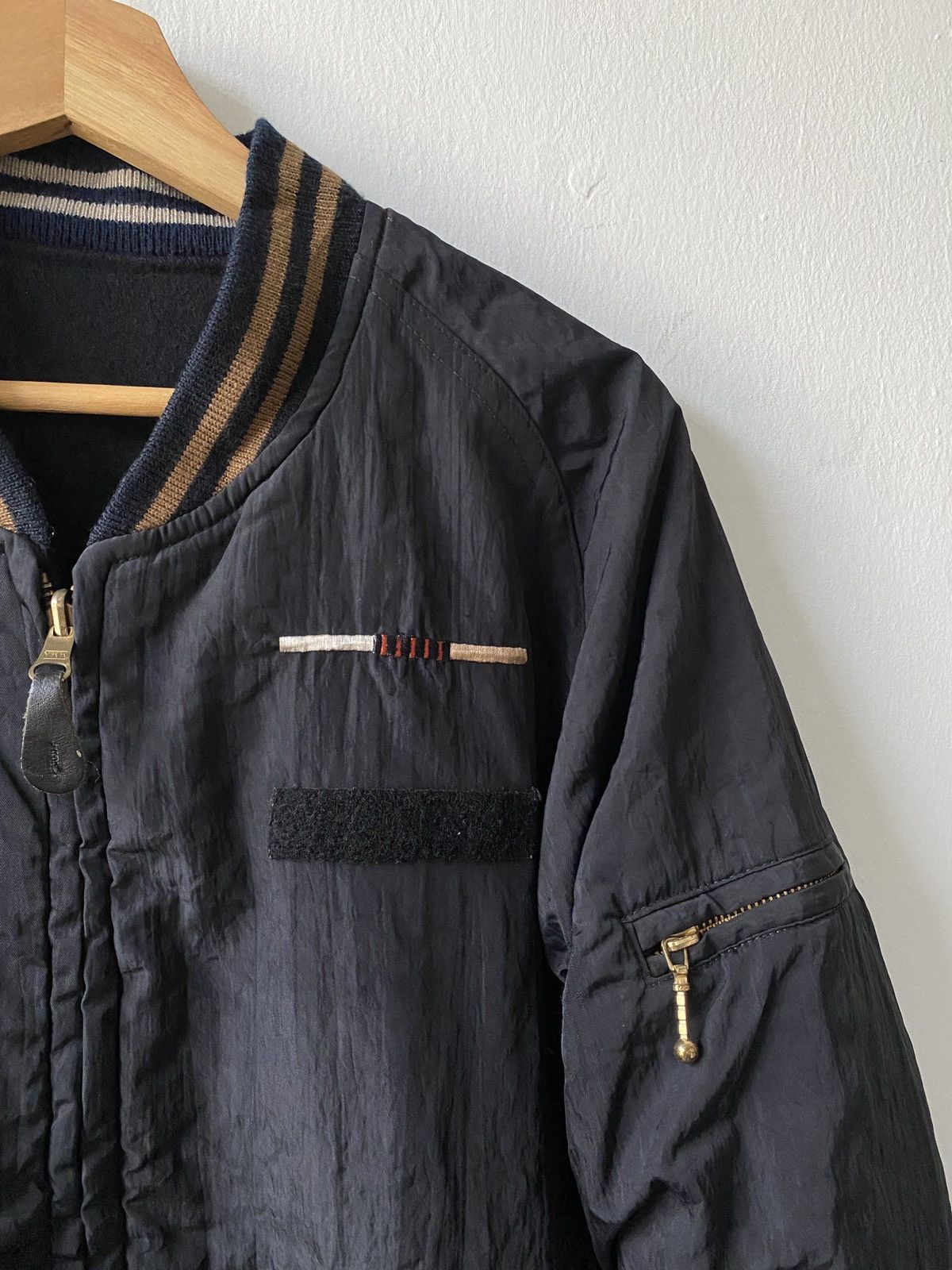 Japanese Brand Vintage Abahouse Wool Reversible Varsity Jacket Size US L / EU 52-54 / 3 - 10 Thumbnail