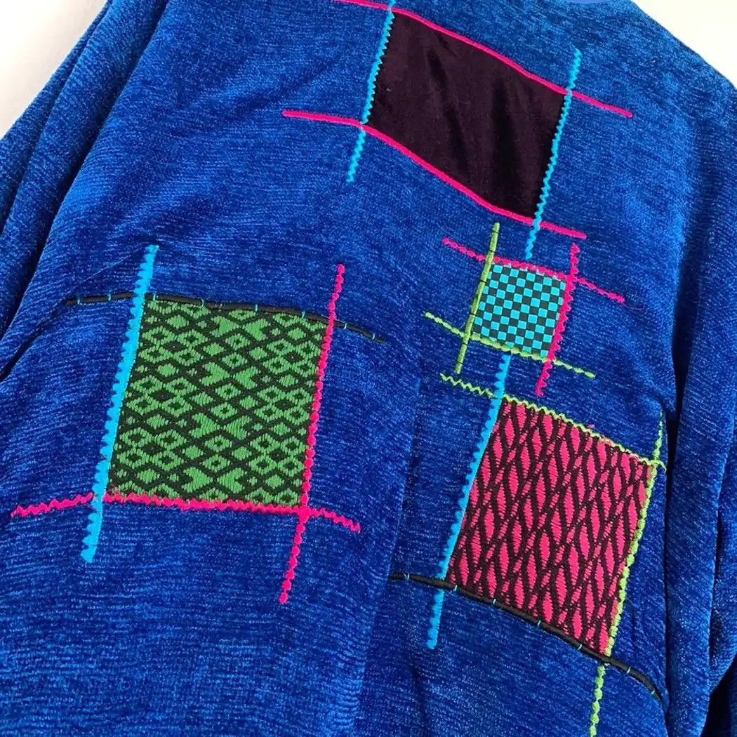 ALLEGE SEND OFFERS 💥 Japanese Patchwork Style Cardigan Jacket Size L / US 10 / IT 46 - 9 Thumbnail