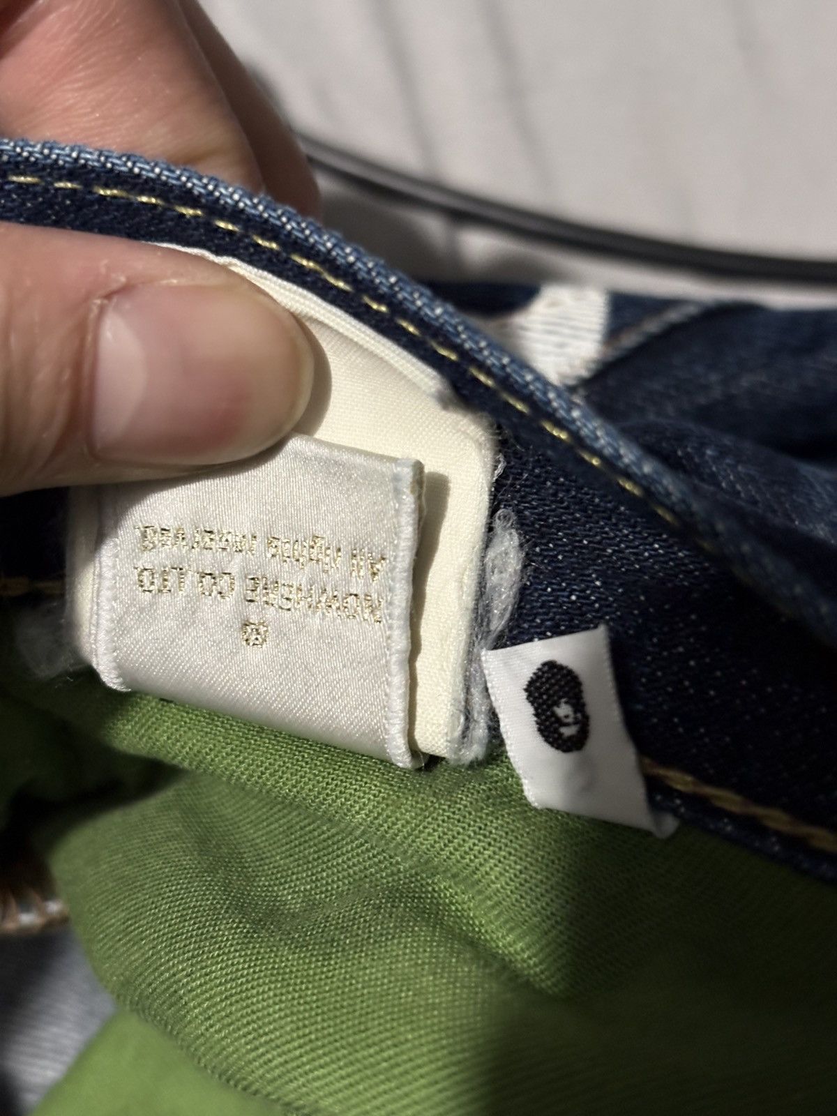 Bape 32 Nigo Era Bape Star Jeans Bapesta Logo Denim Human Made m Size US 32 / EU 48 - 9 Thumbnail