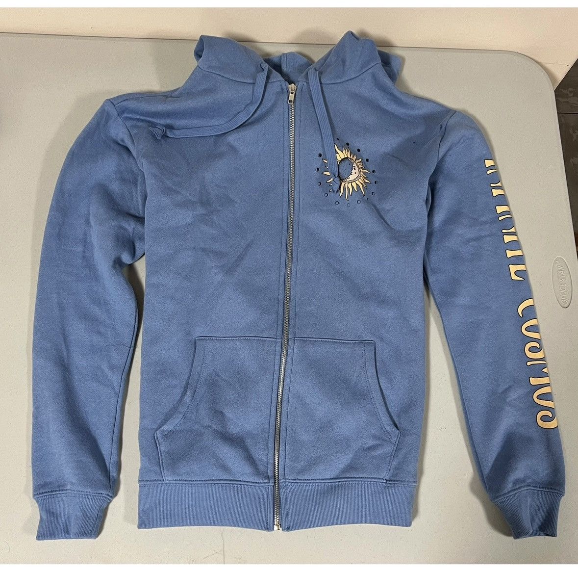 Pacsun Blue ‘Infinite Cosmos’ Sun Moon Zipper Sweatshirt Hoodie XS🌙 Size US XS / EU 42 / 0 - 4 Thumbnail