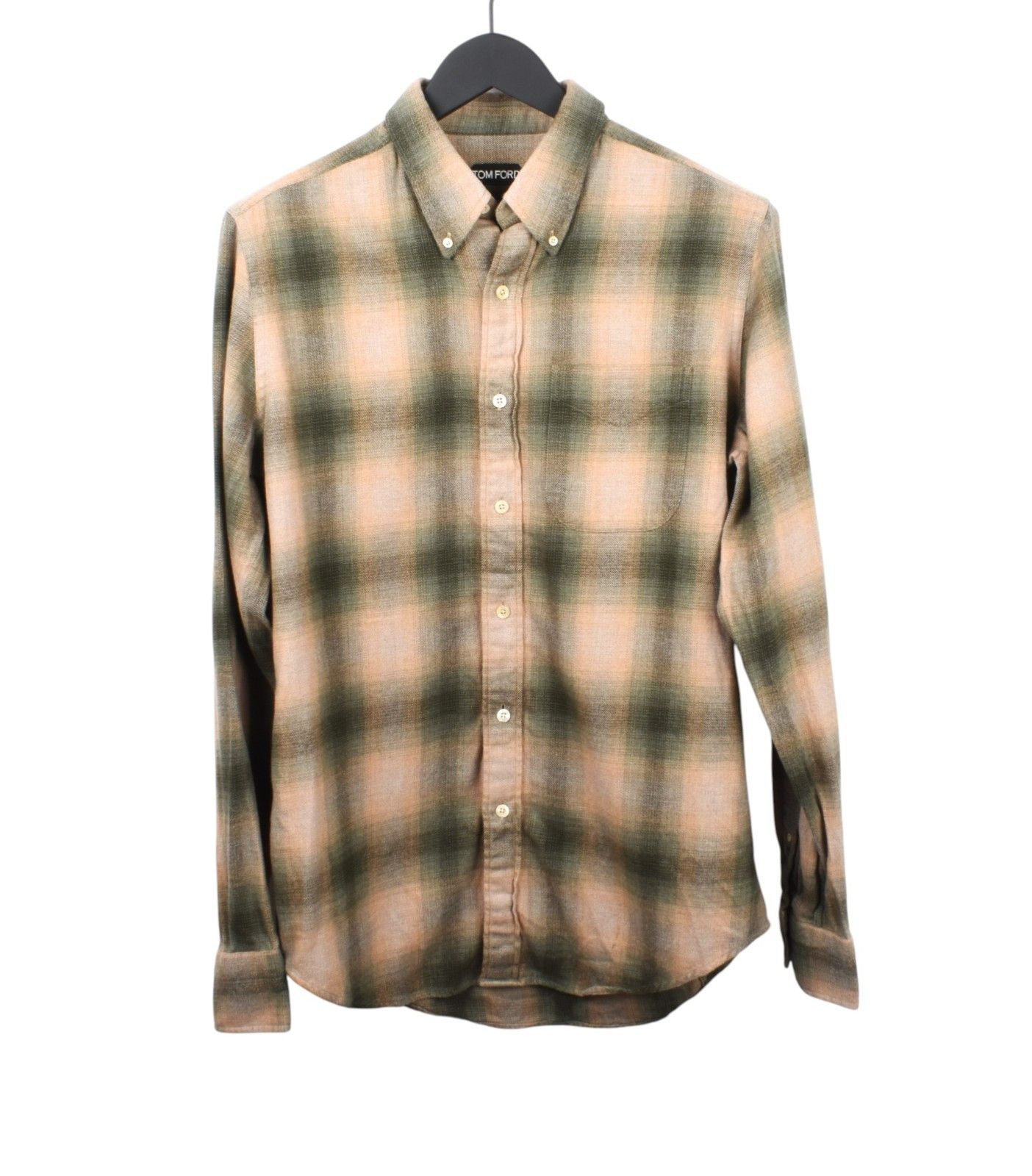 Tom Ford Tom Ford check plaid thick men flannel shirt 40-M/L, S2087 Size US M / EU 48-50 / 2 - 1 Thumbnail