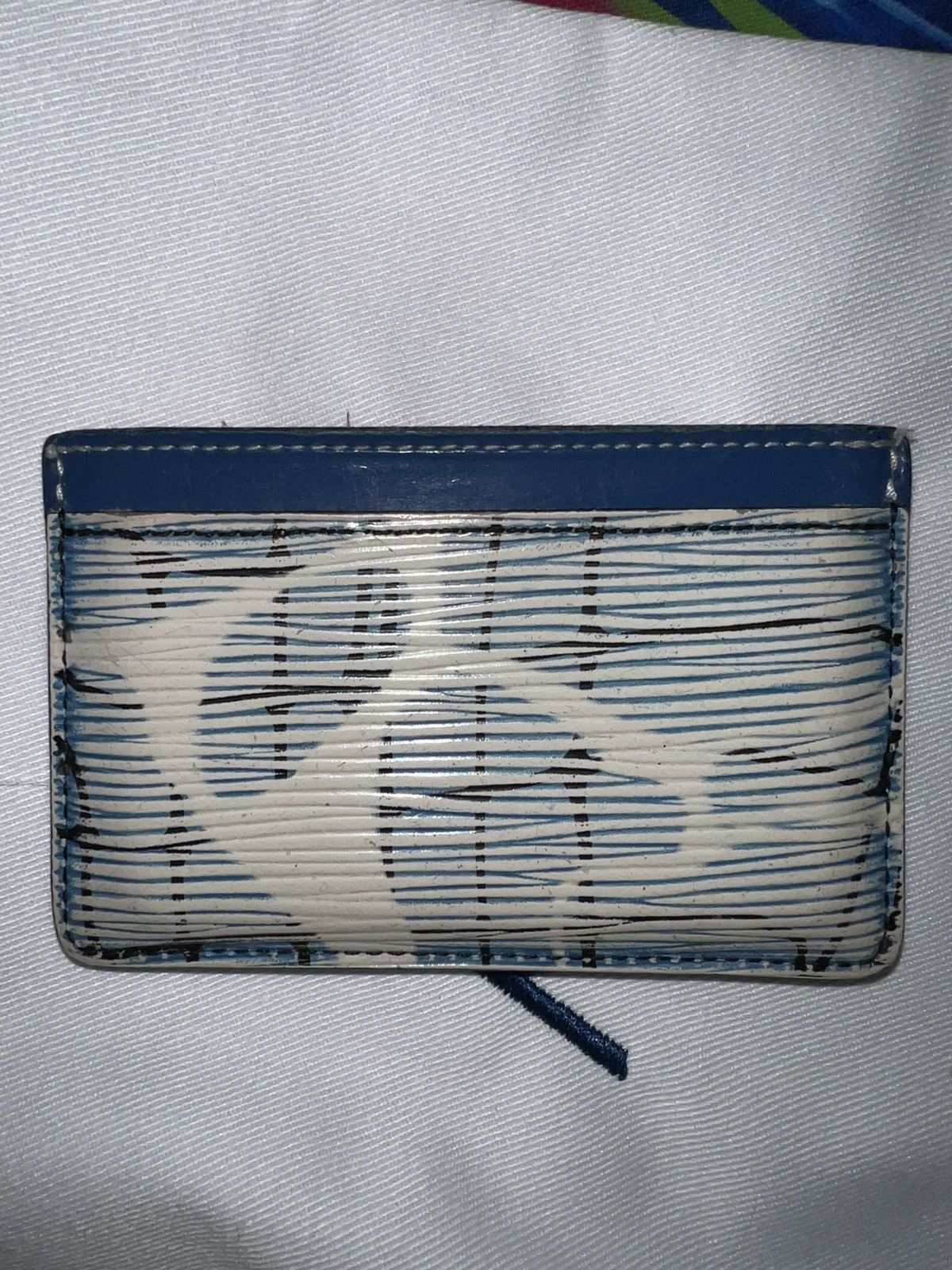 Louis Vuitton [Limited Edition] Louis Vuitton Epi Aqua Card Holder Size ONE SIZE - 12 Thumbnail