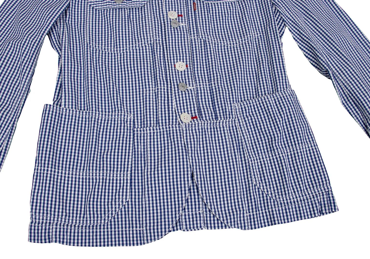 Junya Watanabe Double Button Check Shirt Jacket in Blue and White, Size S Size US S / EU 44-46 / 1 - 11 Thumbnail