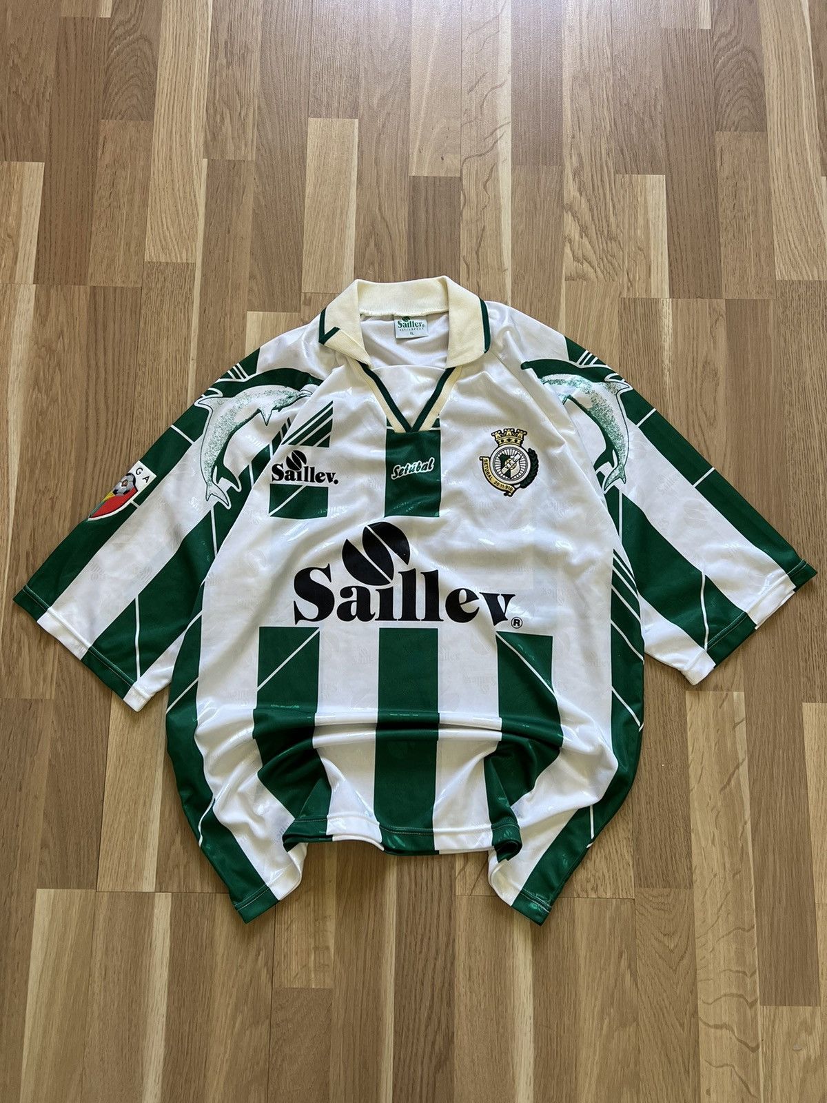 Vintage Vintage Vitoria Setubal Portugal football jersey 90s Size US L / EU 52-54 / 3 - 1 Thumbnail