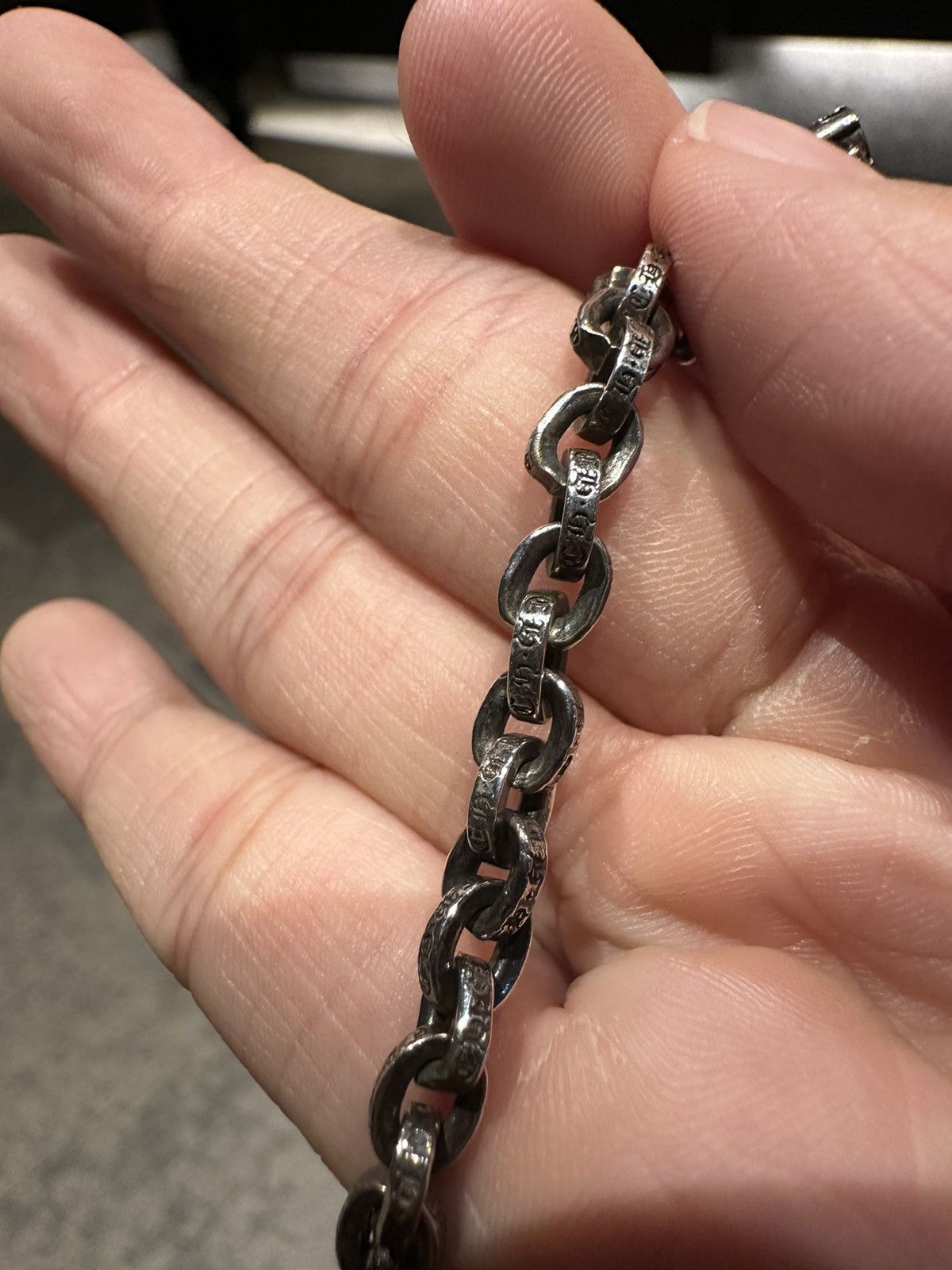 Chrome hearts paper chain bracelet 7” main image 1