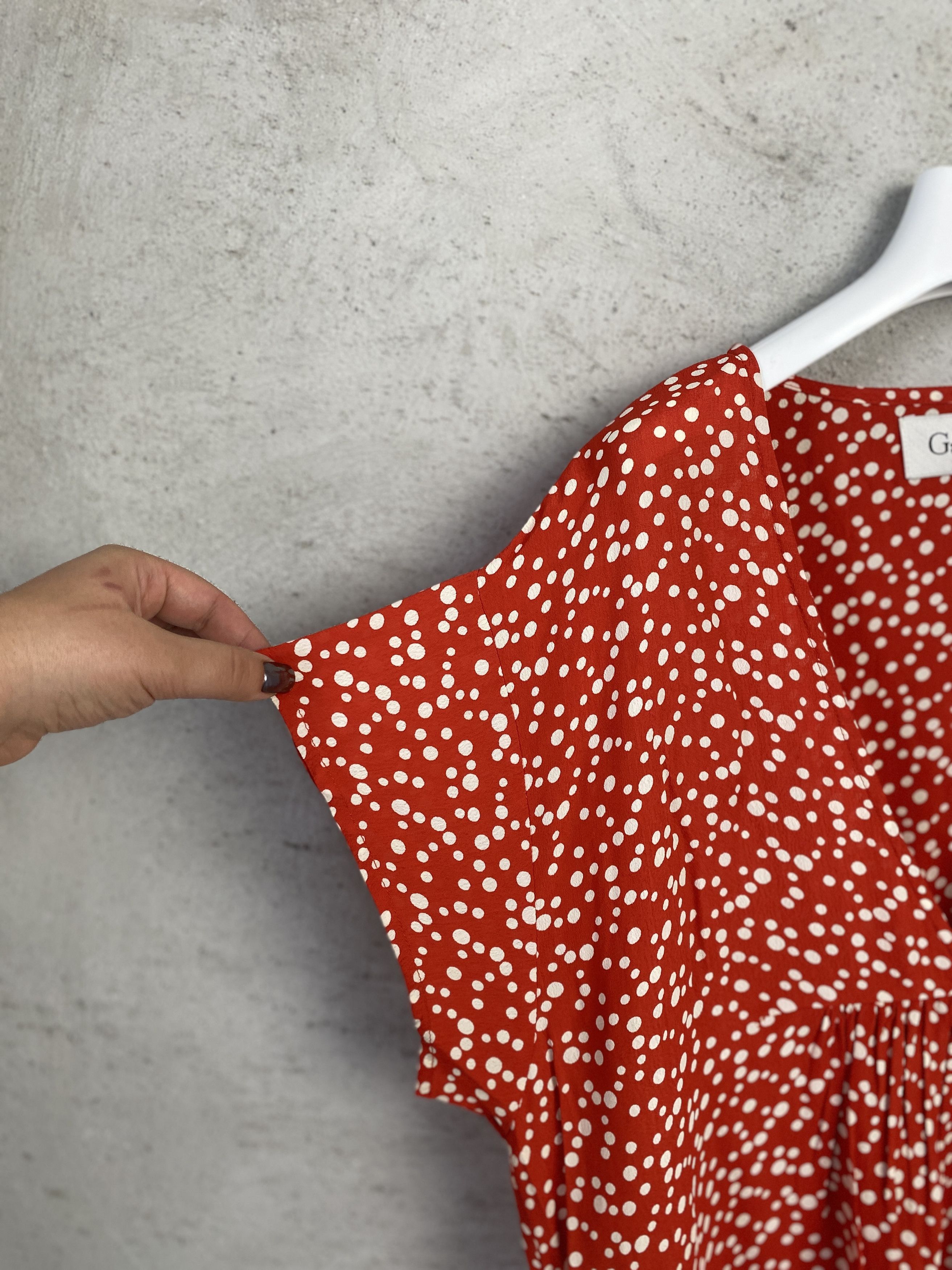 Ganni Ganni polka dot midi dress viscose casual summer Size M / US 6-8 / IT 42-44 - 3 Thumbnail
