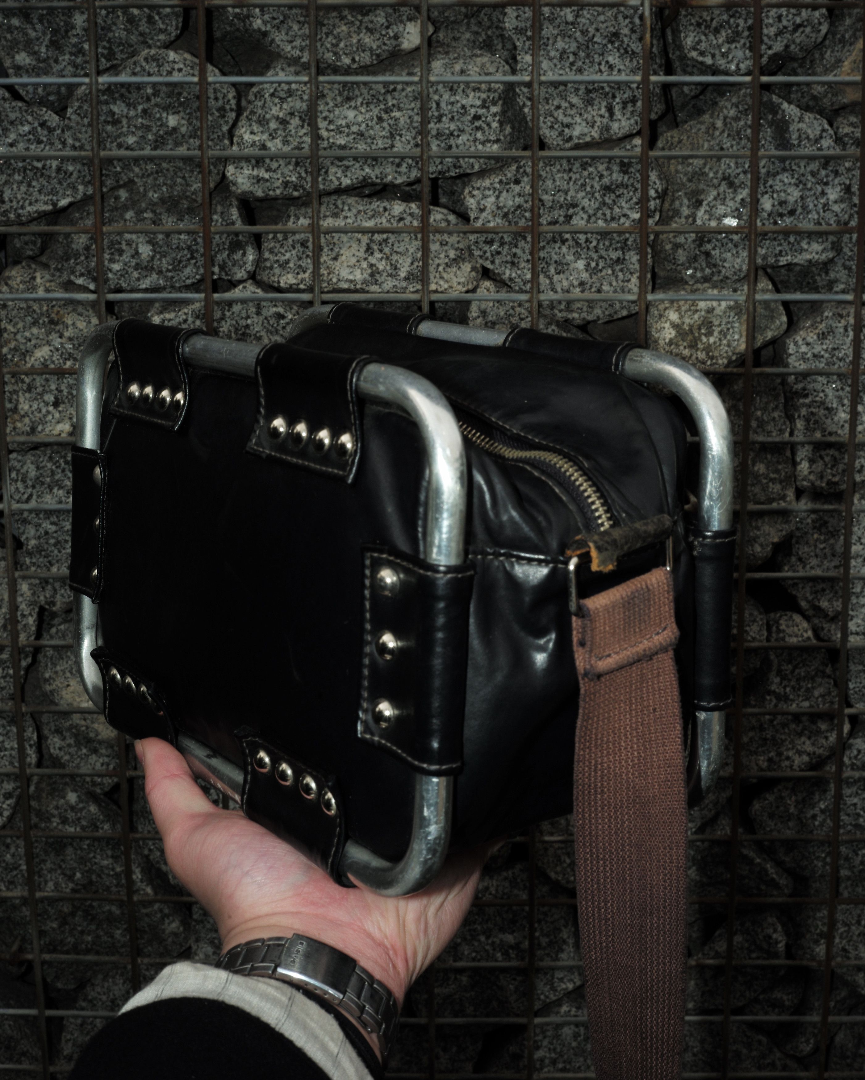 Jean Paul Gaultier Jean Paul Gaultier Studded Metal Frame Bag Size ONE SIZE - 7 Thumbnail