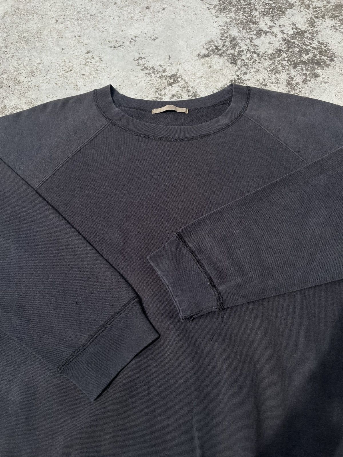 Yohji Yamamoto Vintage 90's Distress Yohji Yamamoto Crewneck Shirts Size US L / EU 52-54 / 3 - 6 Thumbnail