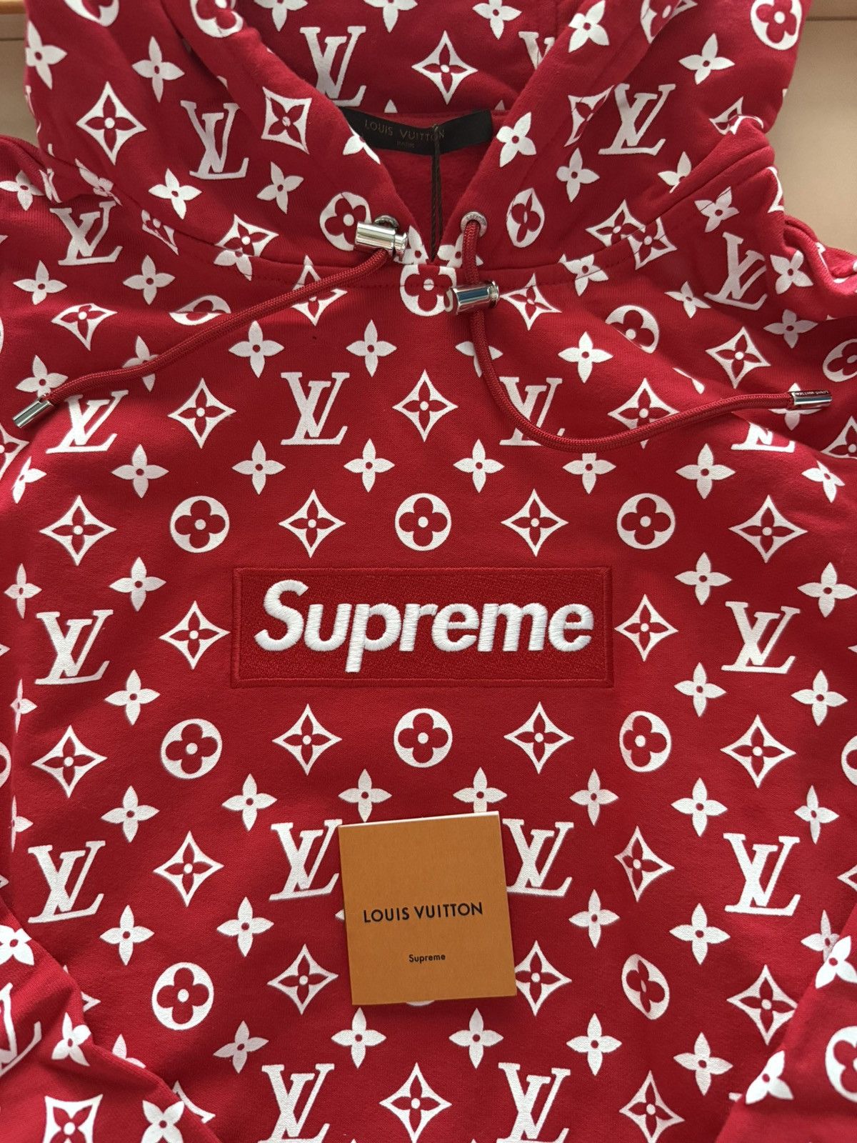 Louis Vuitton × Supreme Supreme x Louis Vuitton Box Logo Hooded Sweatshirt Size US XXL / EU 58 / 5 - 9 Thumbnail