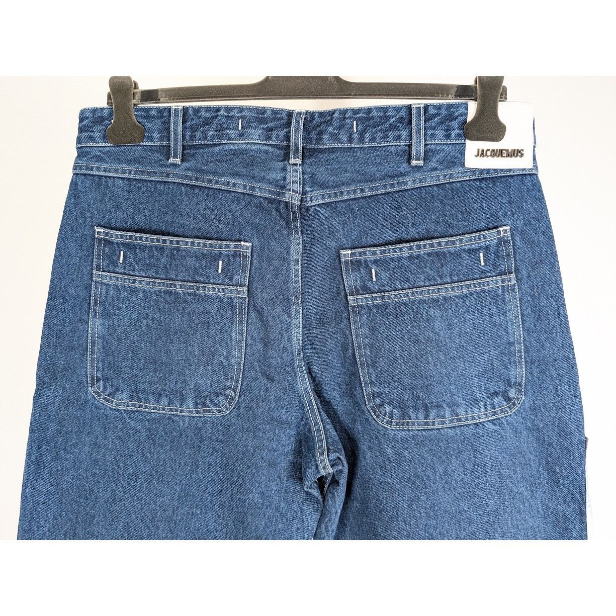 Jacquemus o1rshd1 Le Denim Fleurs in Print Blue Flowers Size US 34 / EU 50 - 20 Thumbnail