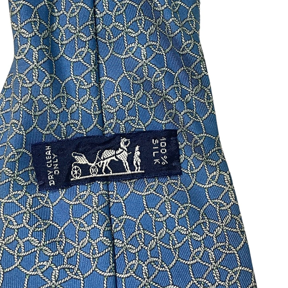 Hermes Hermes Paris Chain Linked Silk Ties 7822 UA Size ONE SIZE - 6 Thumbnail