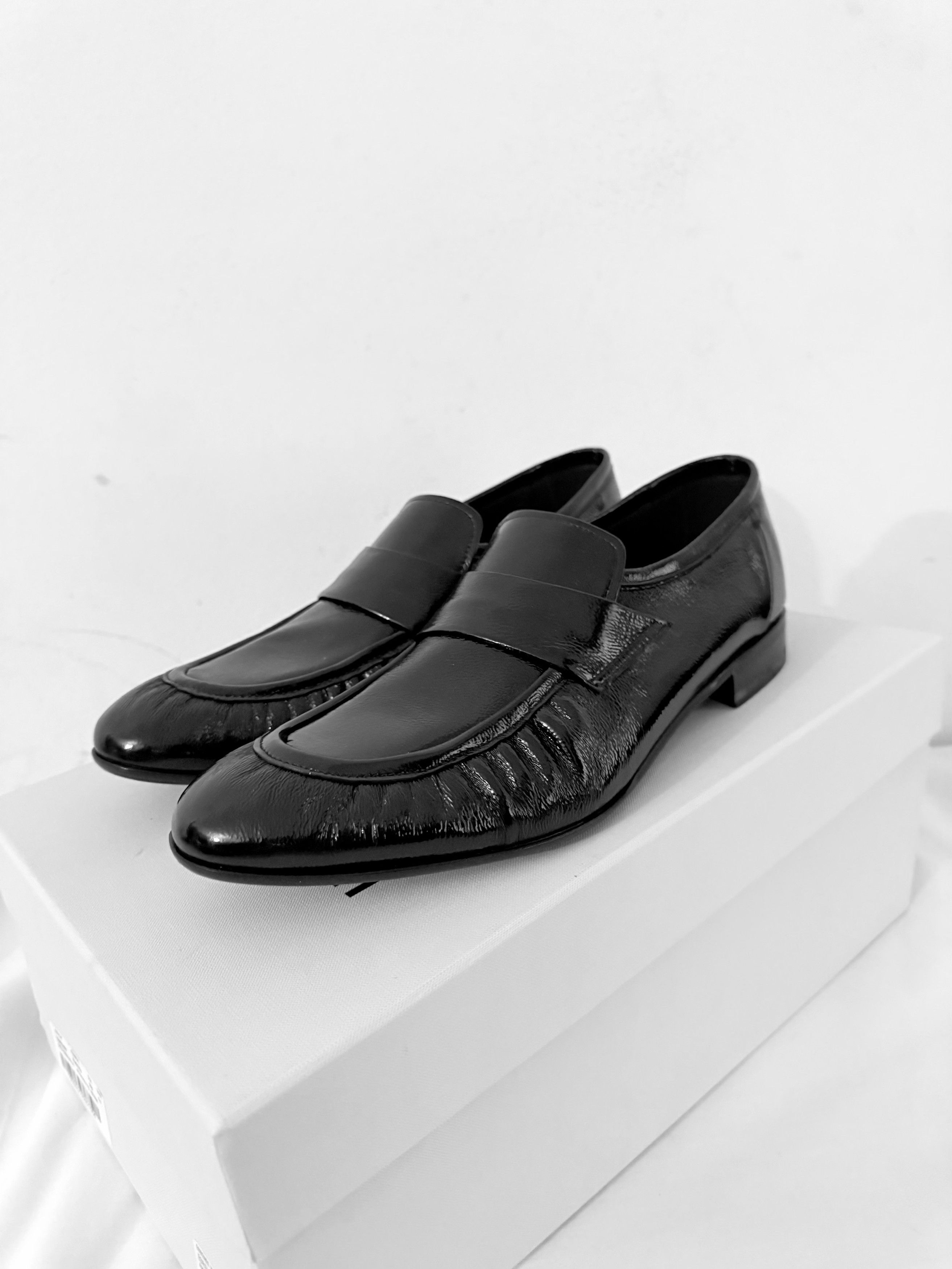 Lidfort Textured Lacquered Calfskin Mocassin Size US 9.5 / EU 42-43 - 1 Thumbnail