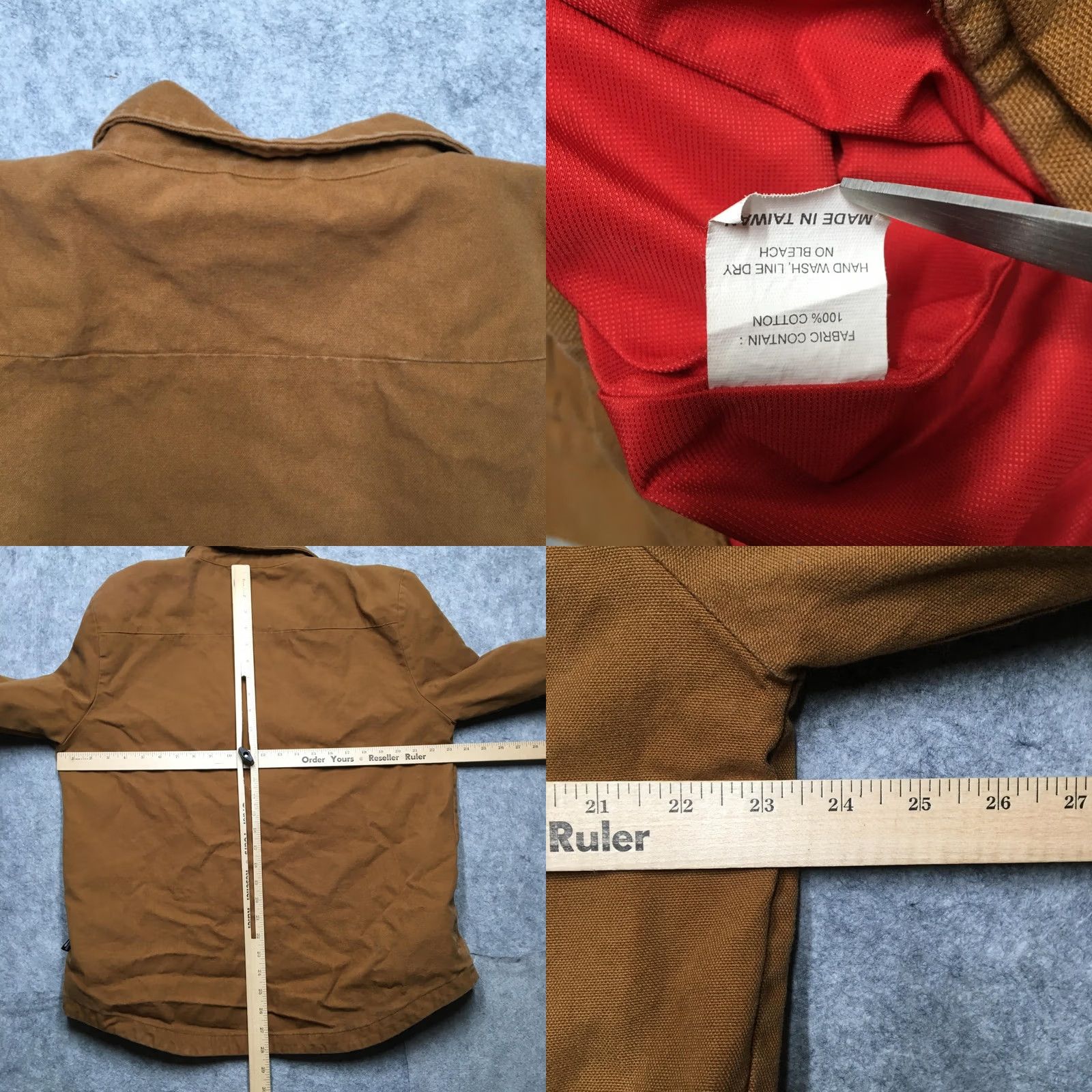 Vintage Fayettechill Shirt Jacket XL Brown Canvas Lined Workwear Snap Front Collared Pockets Mens Size US XL / EU 56 / 4 - 8 Thumbnail