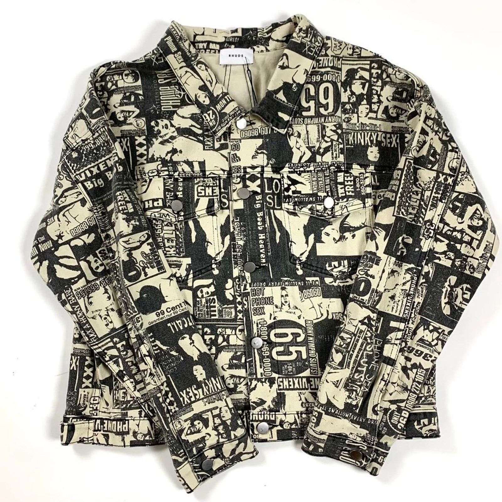 Rhude Rhude Phone Sex Trucker Jacket Size US M / EU 48-50 / 2 - 1 Thumbnail