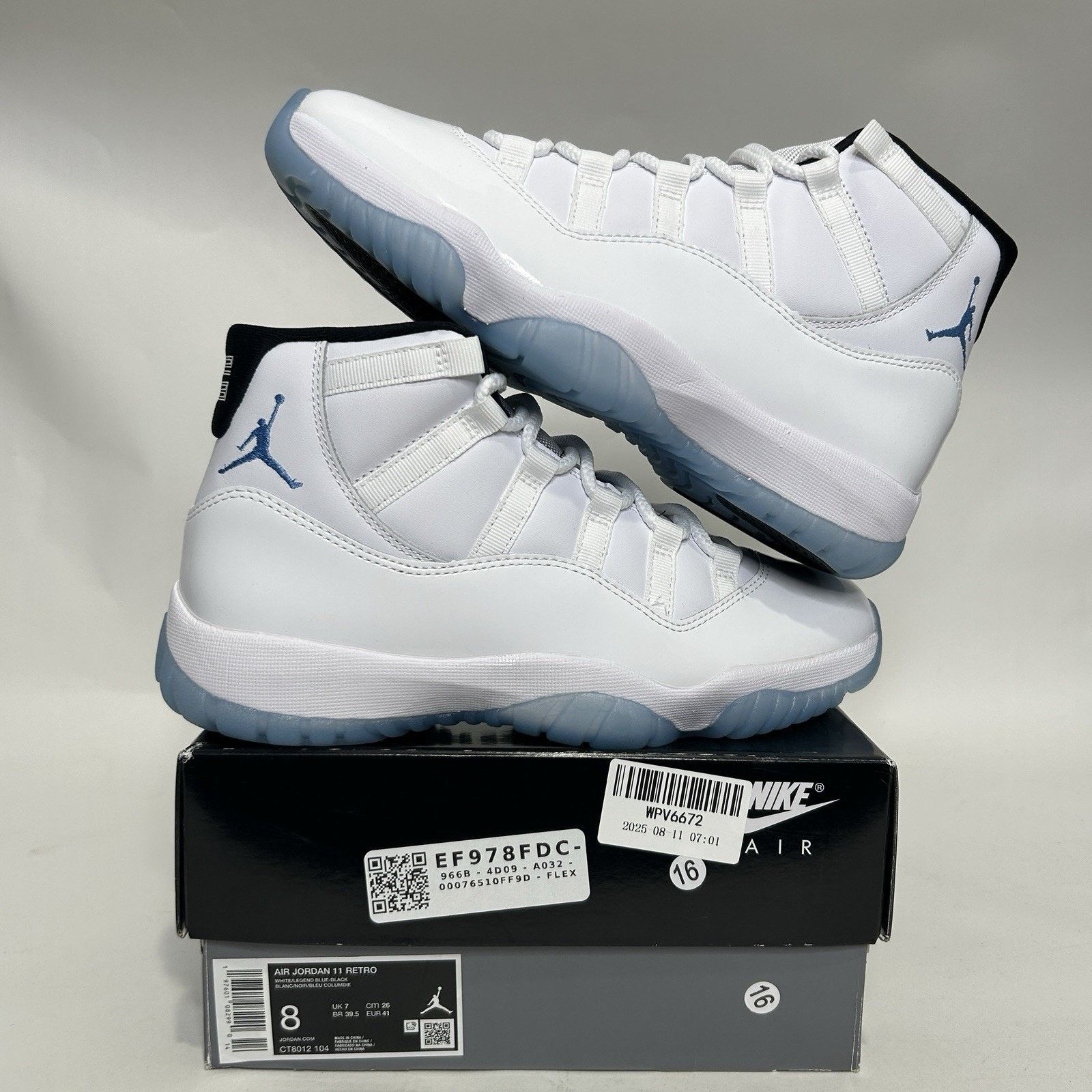 Jordan Brand Nike Air Jordan 11 Retro OG “Legend Blue/Columbia” Size US 8 / EU 41 - 1 Thumbnail
