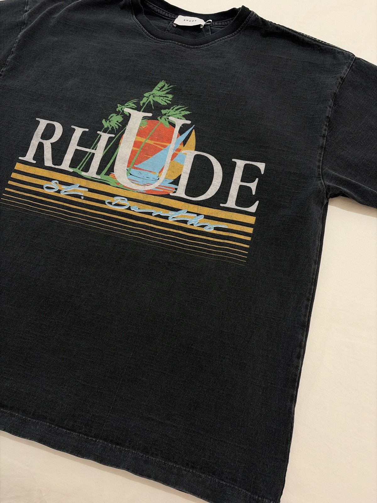 Rhude Rhude Tropics St. Barths Twin Palms Tee Size US S / EU 44-46 / 1 - 10 Thumbnail