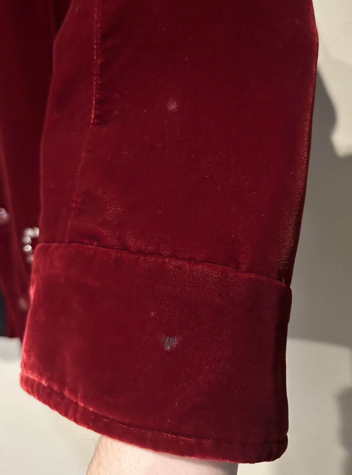 Saint Laurent Paris AW16 Palladium Velvet Music Note Teddy Size US S / EU 44-46 / 1 - 5 Thumbnail