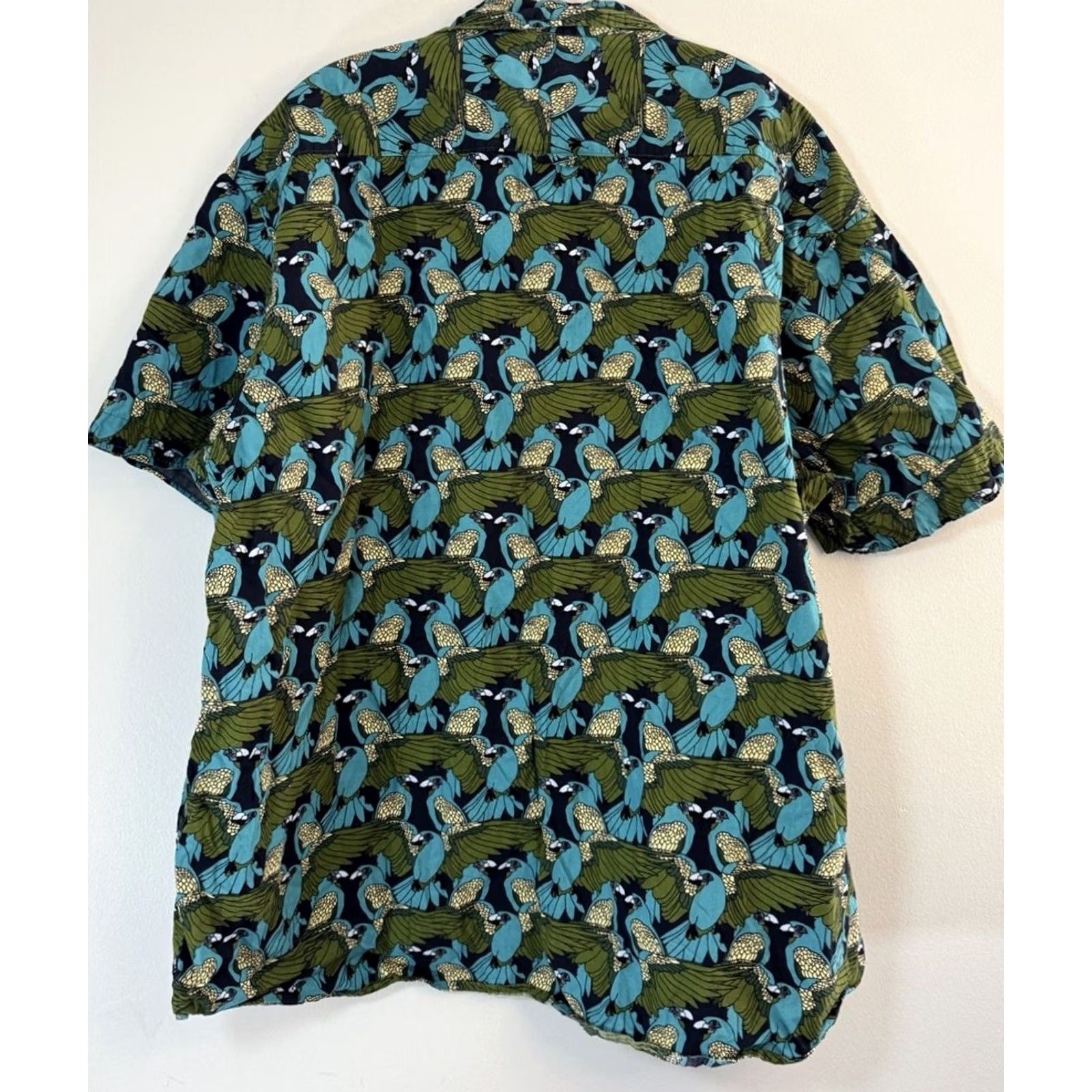 Vintage Ditch Plains Polo Shirt Men’s 4XL Parrot All Over Print Short Sleeve Button Down Size US XXL / EU 58 / 5 - 5 Thumbnail