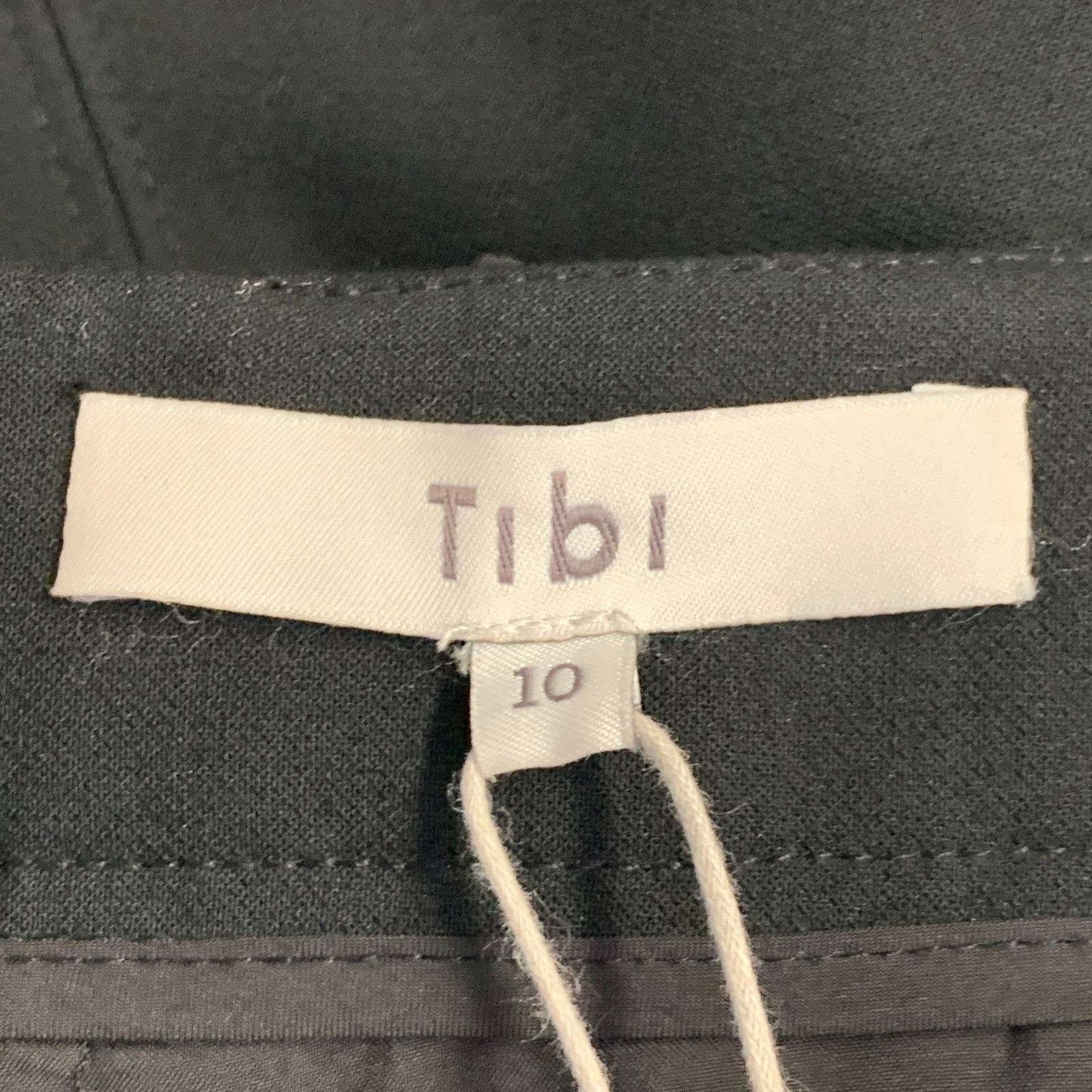 Tibi Black Polyester Blend Fitted Back Zipper Casual Pants Size 32" / US 10 / IT 46 - 5 Thumbnail