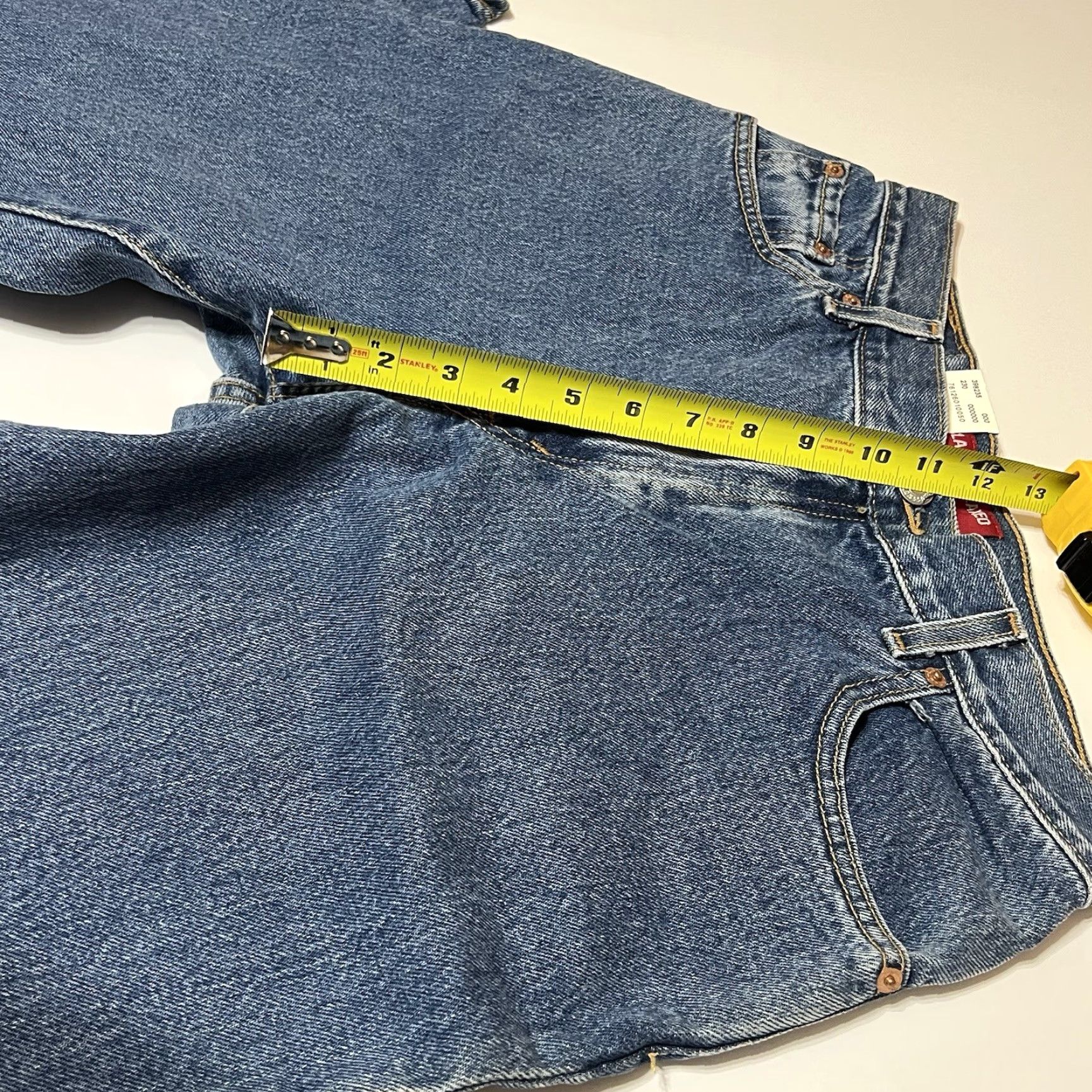 Levi's VINTAGE Levi's 550 Jeans Women 12 30x30 Blue Denim NWT Y2K Relaxed Classic 5-Pocket Button Zip High Rise,Tapered Mens Girls Womens Size 34" / US 12 / IT 48 - 4 Thumbnail