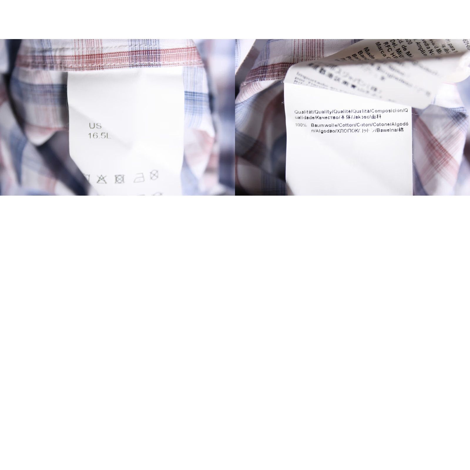 Hugo Boss HUGO BOSS Shirt Plaid Long Sleeve Button Front 16.5 34/35 Blue Red Dress Shirt Mens Regular Size 16.5L Size US XL / EU 56 / 4 - 8 Thumbnail