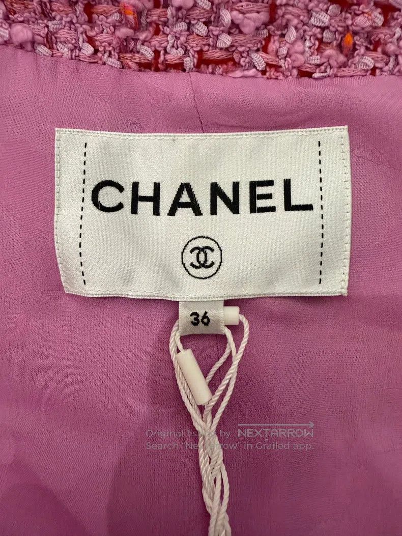 Chanel Chanel 22p popular pink purple four-pocket tweed sleeveles Size XS / US 0-2 / IT 36-38 - 3 Thumbnail