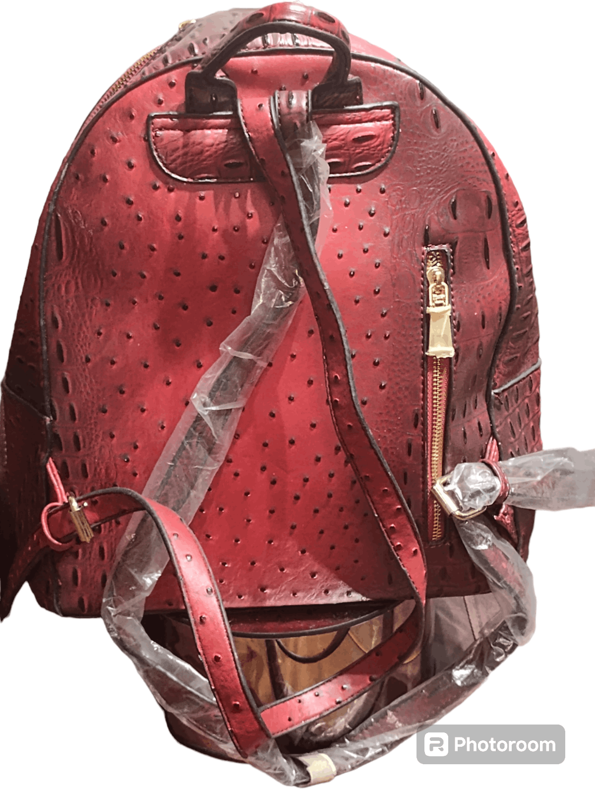 American Retro Ostrich/Croc Embossed backpack new Size ONE SIZE - 2 Thumbnail